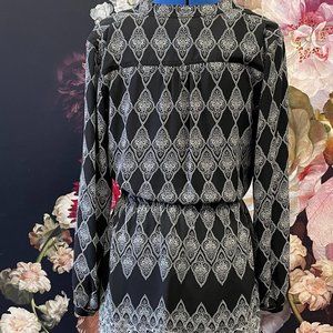 Caslon B&W Print Dress